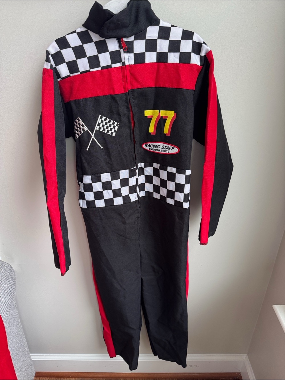 Kids Race Car Driver Costume Jumpsuit - Size small (4-6)